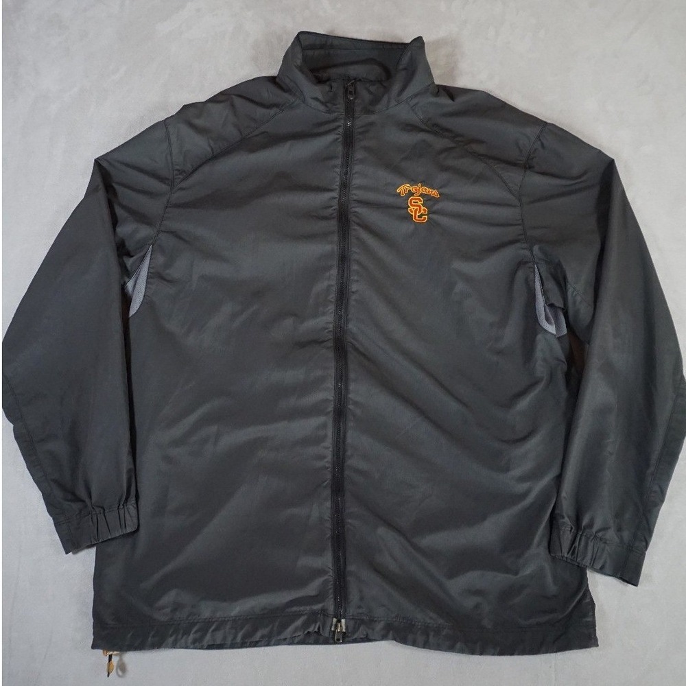 Nike USC Trojans Storm Fit Jacket Mens Large Gray Full Zip